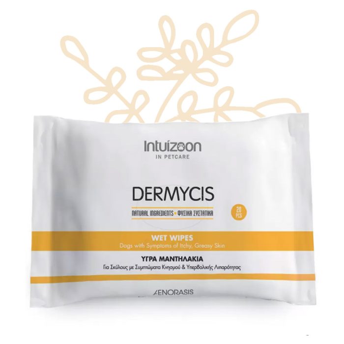 intuizoon.com Υγρά μαντηλάκια για σκύλους DERMYCIS 20 τεμ. Καθημερινή Φροντίδα Υγρά μαντηλάκια για σκύλους DERMYCIS 20 τεμ. Καθημερινή Φροντίδα Intuizoon