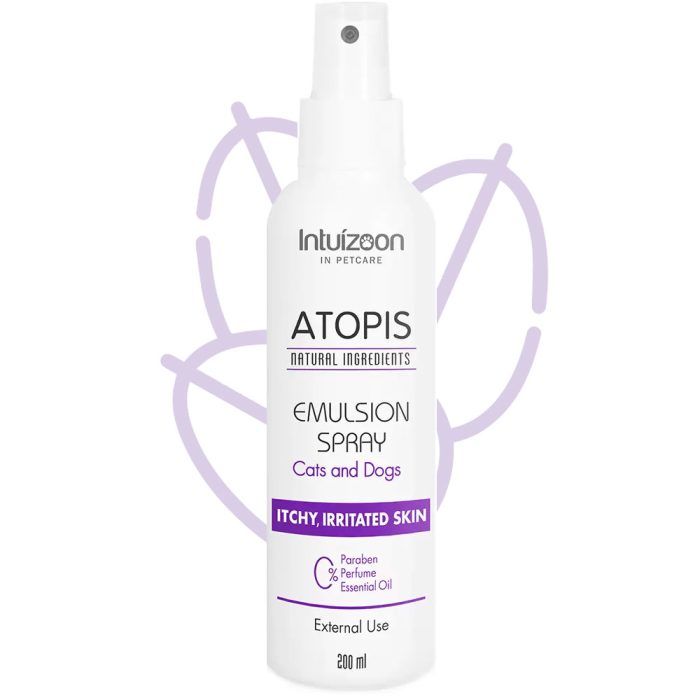 Γαλάκτωμα κατοικιδίων για αντιμετώπιση κνησμού και ερεθισμού ATOPIS 200 ml Καθημερινή Φροντίδα Intuizoon
